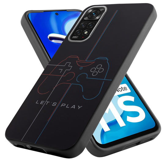 Rugged Hard Back Printed Case For Redmi Note 11s with Metal Ring Camera Protection and Buttons