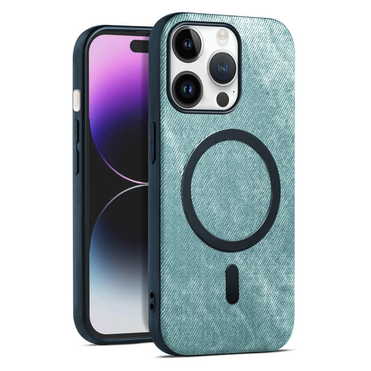 Classic Denim Finish Back Case For Apple iPhone 14 Pro Max With MagSafe Support