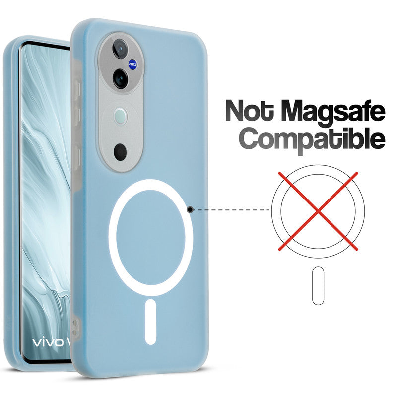 Classic Matte Silicone Back Case for Vivo V40 Pro 5G