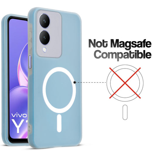 Classic Matte Silicone Back Case for Vivo Y17s