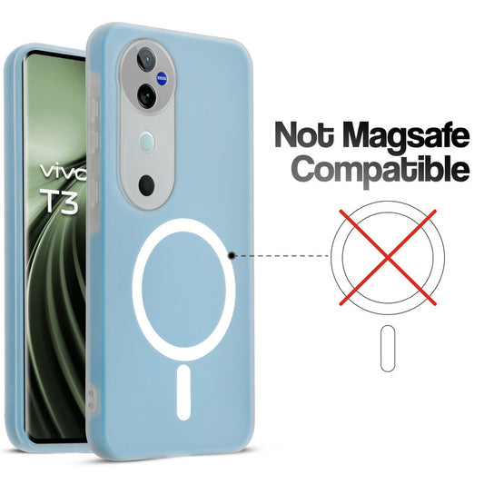 Classic Matte Silicone Back Case for Vivo T3 Ultra 5G