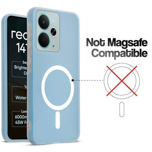 Classic Matte Silicone Back Case for Realme 14T 5G