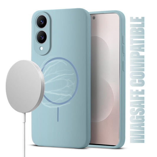 MagSafe Compatible Liquid Silicone Case For Samsung S25 Edge 5G