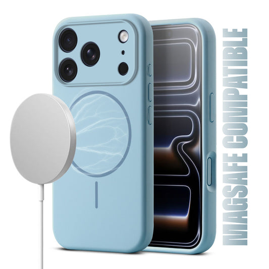 MagSafe Compatible Liquid Silicone Case For Apple iPhone 17 Pro With Camera Protection