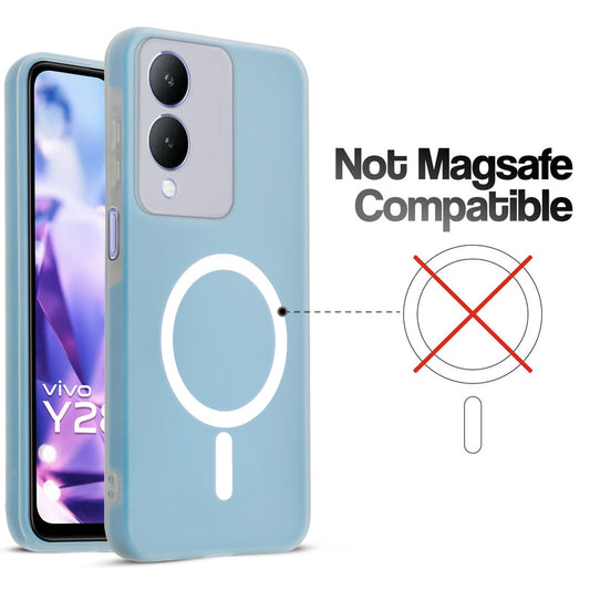 Classic Matte Silicone Back Case for Vivo Y28 5G