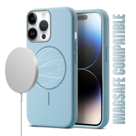 MagSafe Compatible Liquid Silicone Case For Apple iPhone 14 Pro