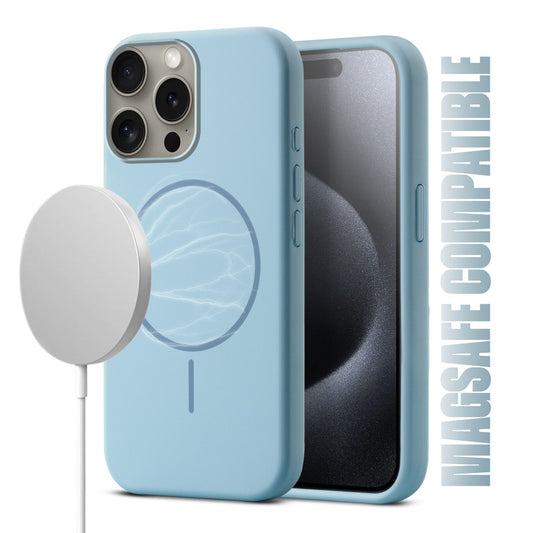 MagSafe Compatible Liquid Silicone Case For Apple iPhone 15 Pro
