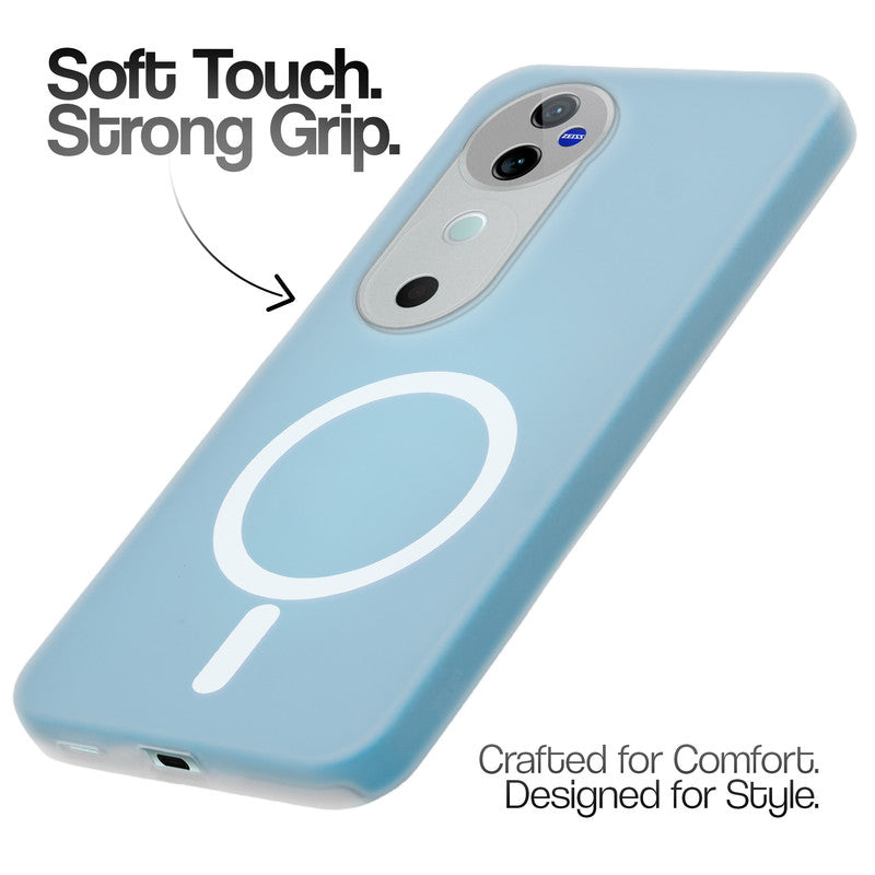 Classic Matte Silicone Back Case for Vivo V40 Pro 5G