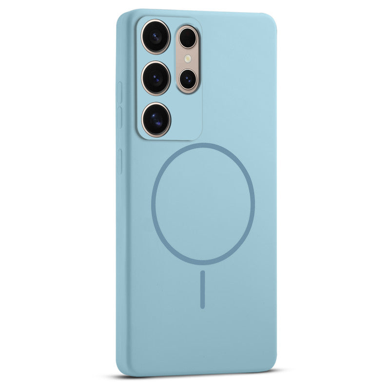 Wireless Charging Support Compatible Liquid Silicone Case For Samsung S25 Ultra 5G With Camera Protection