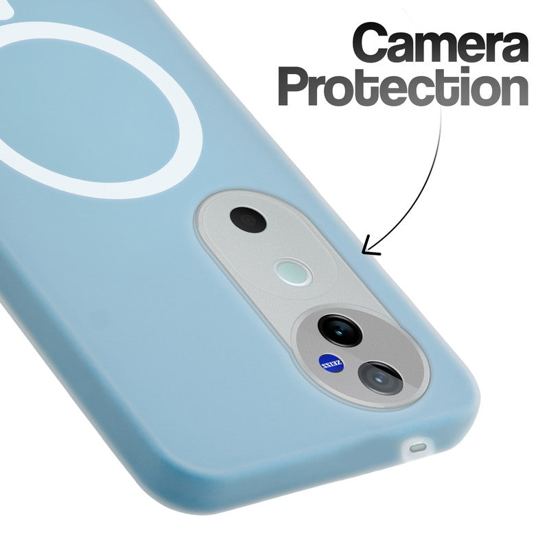 Classic Matte Silicone Back Case for Vivo V40 Pro 5G