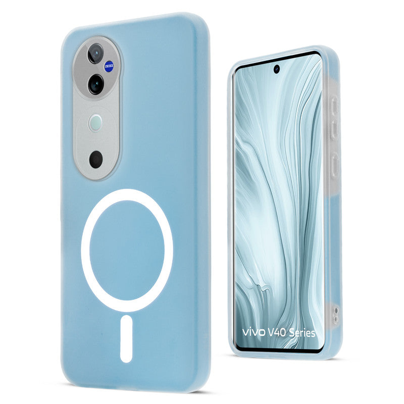 Classic Matte Silicone Back Case for Vivo V40 Pro 5G