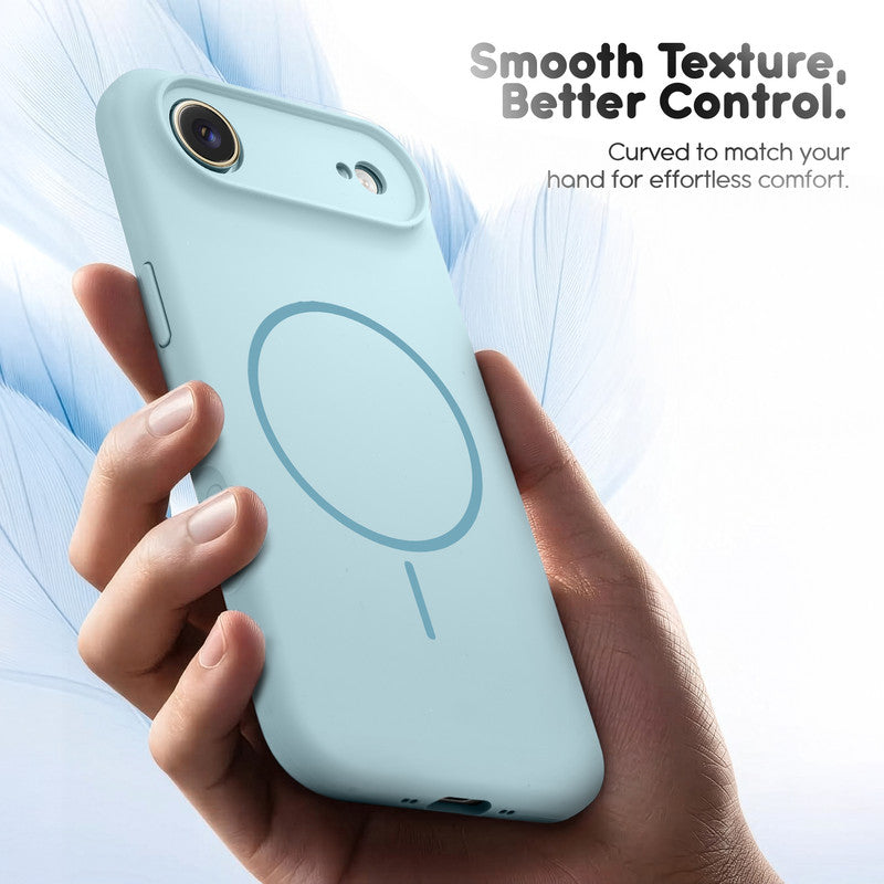 Cloud Feel Silicone Case for Apple iPhone 17 Air With Camera Protection – Supports Wireless Charging