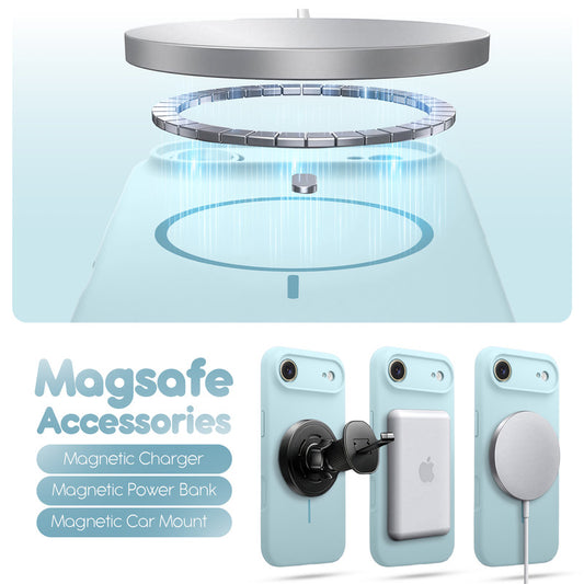 Cloud Feel Silicone Case for Apple iPhone 17 Air With Camera Protection – Supports Wireless Charging