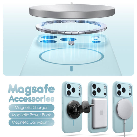 Cloud Feel Silicone Case for Apple iPhone 17 Pro Max With Camera Protection – Supports Wireless Charging