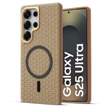 Rugged Silicone Grip Mobile Back Cover Case For Samsung S25 Ultra 5G With Wireless Charging Support Support