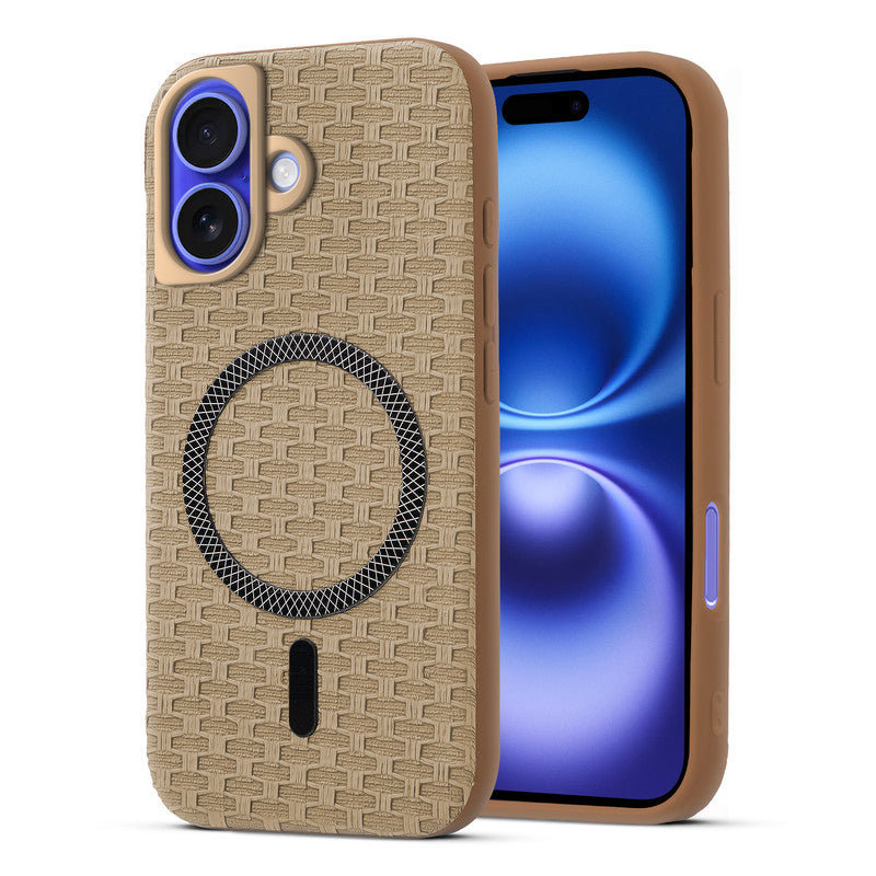 Rugged Silicone Grip Mobile Back Cover Case For Apple iPhone 16 With W