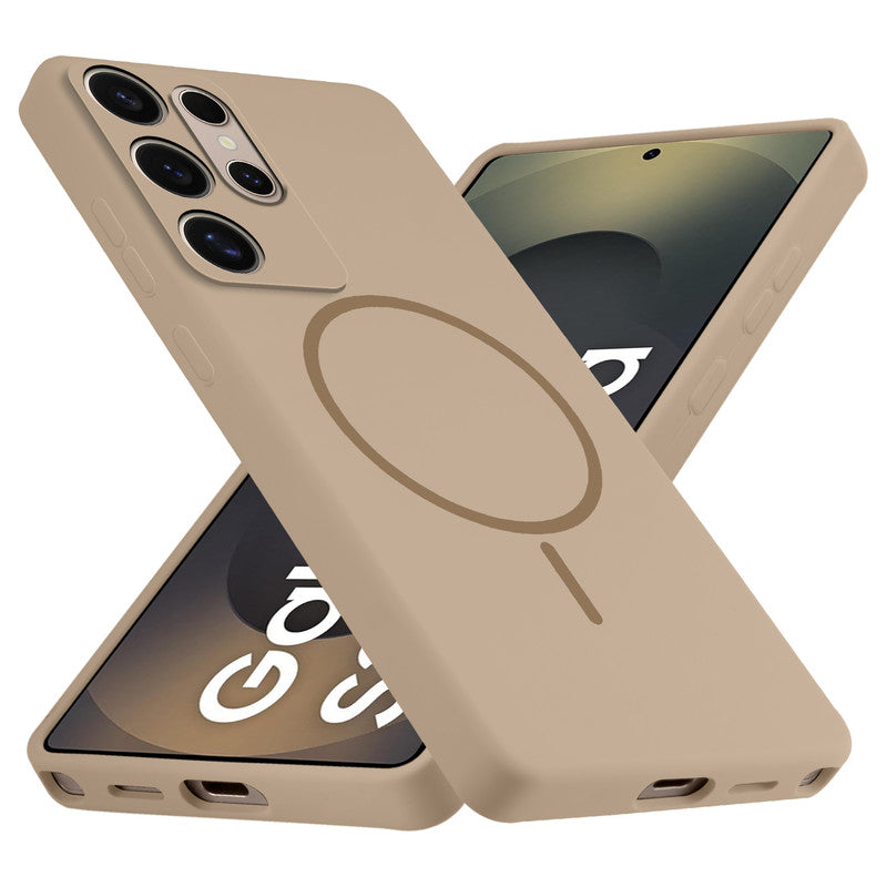 Wireless Charging Support Compatible Liquid Silicone Case For Samsung S25 Ultra 5G With Camera Protection