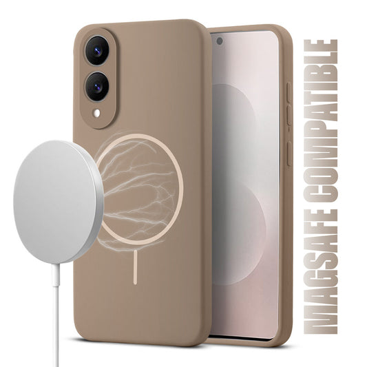 MagSafe Compatible Liquid Silicone Case For Samsung S25 Edge 5G