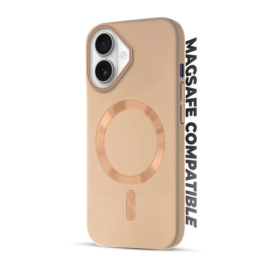 Hard Back MagSafe Case for Apple iPhone 16, Durable Design & Shiny MagSafe Ring
