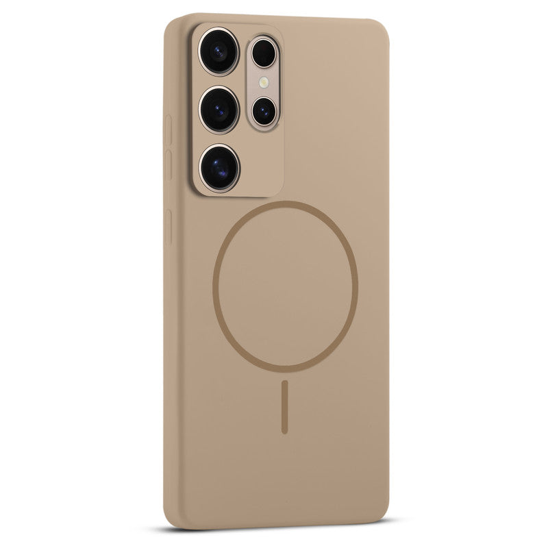 Wireless Charging Support Compatible Liquid Silicone Case For Samsung S25 Ultra 5G With Camera Protection
