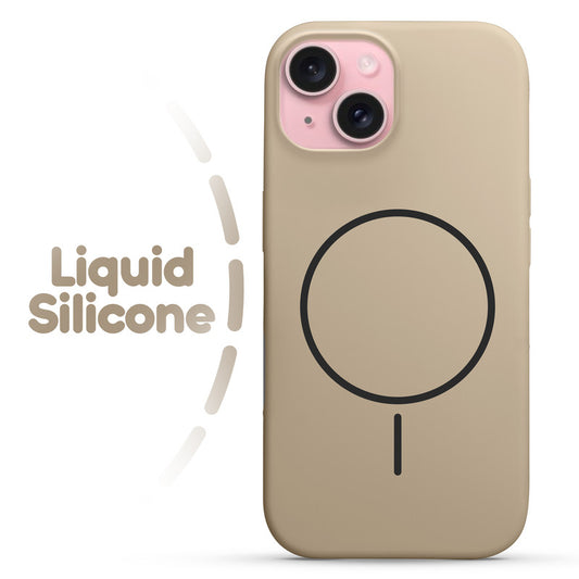 Cloud Feel Silicone Case for Apple iPhone 15 – Supports Wireless Charging