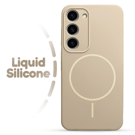 Cloud Feel Silicone Case for Samsung S23 5G – Supports Wireless Charging