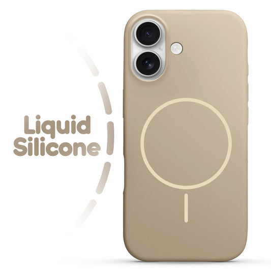 Cloud Feel Silicone Case for Apple iPhone 16 Plus – Supports Wireless Charging