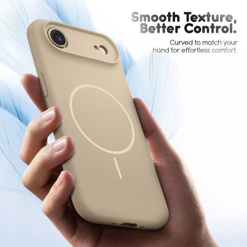 Cloud Feel Silicone Case for Apple iPhone 17 Air With Camera Protection – Supports Wireless Charging