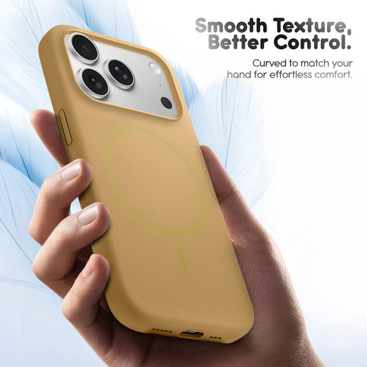 Cloud Feel Silicone Case for Apple iPhone 17 Pro – Supports Wireless Charging