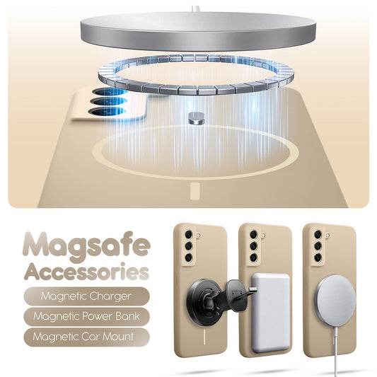 Cloud Feel Silicone Case for Samsung S21 FE 5G – Supports Wireless Charging