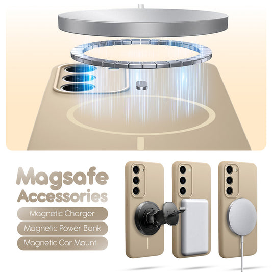 Cloud Feel Silicone Case for Samsung S23 5G – Supports Wireless Charging