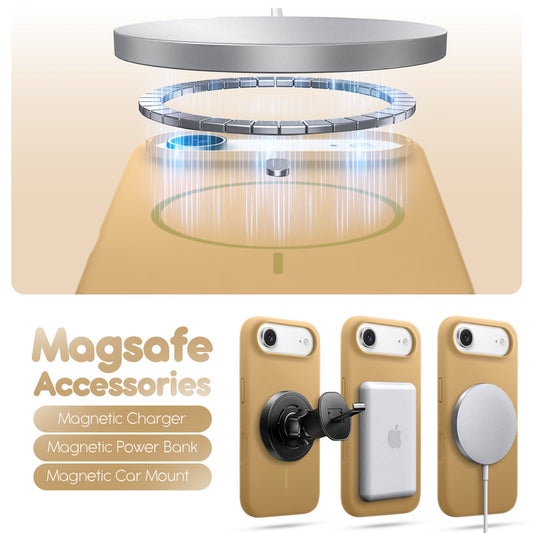 Cloud Feel Silicone Case for Apple iPhone 17 Air – Supports Wireless Charging