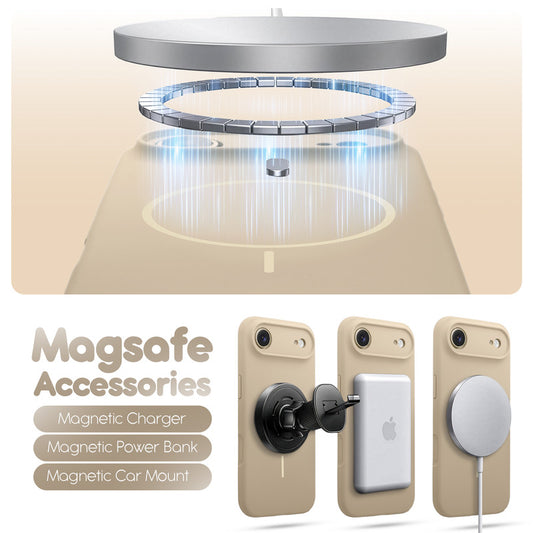 Cloud Feel Silicone Case for Apple iPhone 17 Air With Camera Protection – Supports Wireless Charging