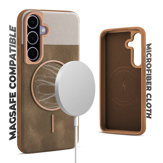 Luxury Leather MagSafe Case for Samsung A56 5G