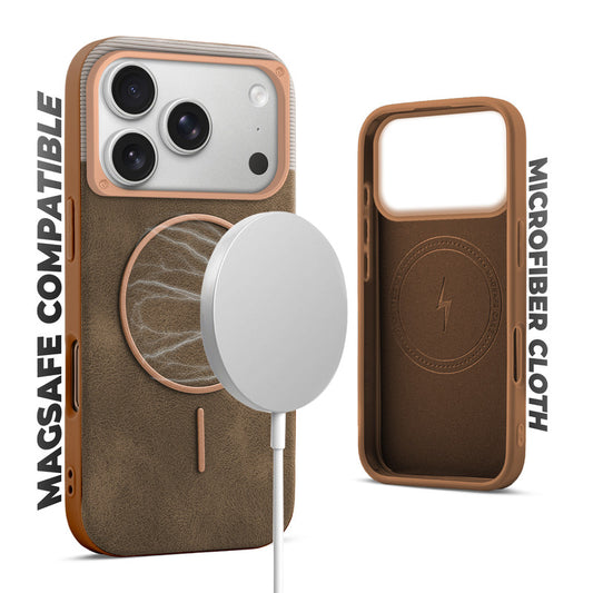Luxury Leather MagSafe Case for Apple iPhone 17 Pro