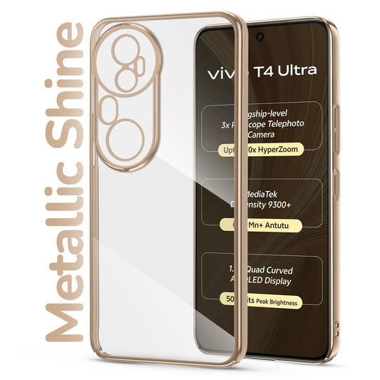 Shiny Edge Hard Case For Vivo T4 Ultra 5G
