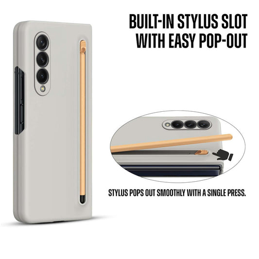 Handy Cover for Samsung Z Fold 3 with Integrated Pen Holder and Screen Friendly Stylus Pen