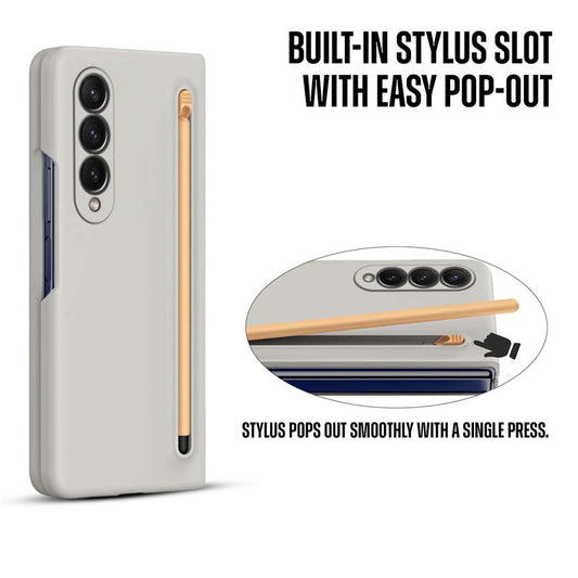 Handy Cover for Samsung Z Fold 4 with Integrated Pen Holder and Screen Friendly Stylus Pen