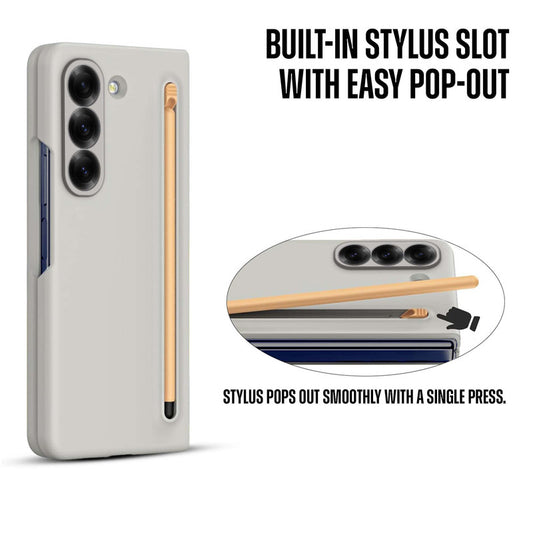Handy Cover for Samsung Z Fold 6 with Integrated Pen Holder and Screen Friendly Stylus Pen