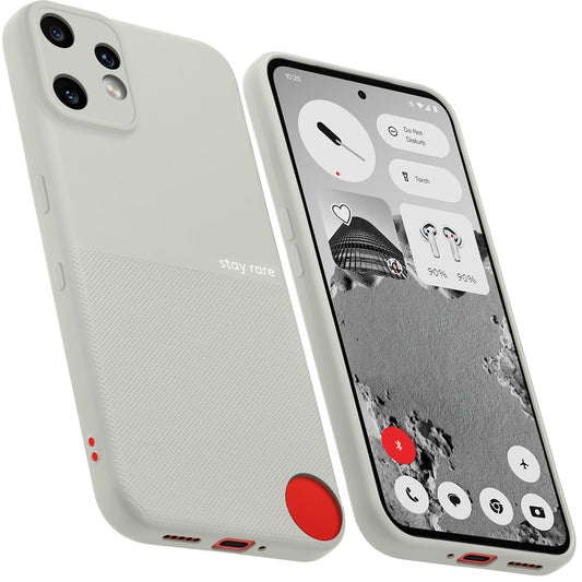 Matte Grip Silicone Case With Camera Protection & Microfiber Lining For CMF Nothing Phone 2 Pro