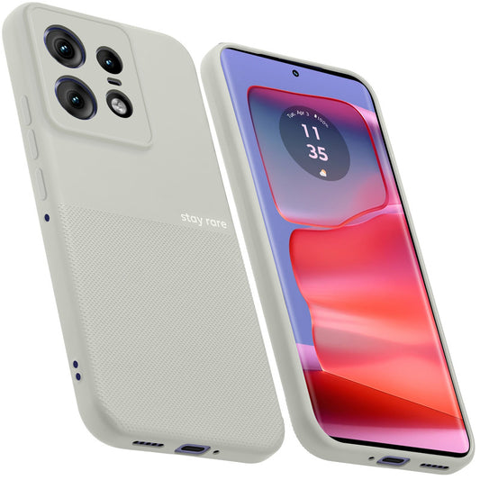 Matte Grip Silicone Case With Camera Protection & Microfiber Lining For Motorola Moto Edge 50 Pro 5G