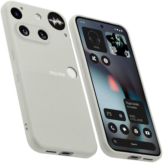 Matte Grip Silicone Case With Camera Protection & Microfiber Lining For Nothing Phone 3