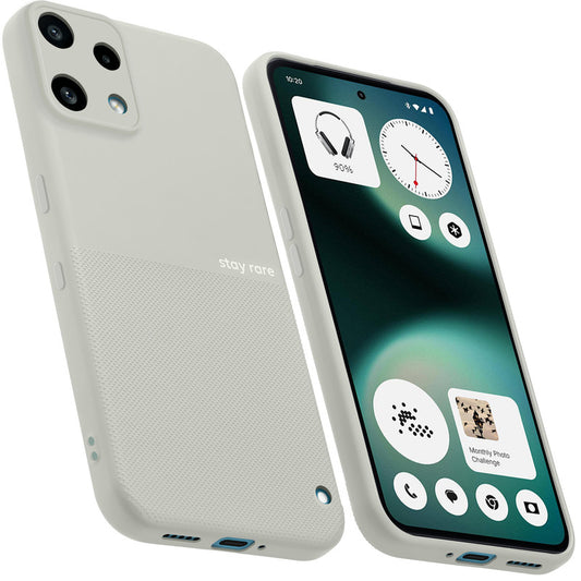 Matte Grip Silicone Case With Camera Protection & Microfiber Lining For Nothing Phone 3a Lite 5G