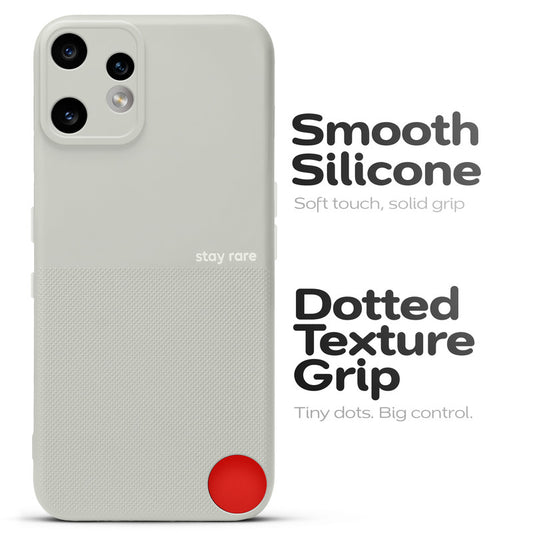 Matte Grip Silicone Case With Camera Protection & Microfiber Lining For CMF Nothing Phone 2 Pro