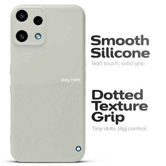 Matte Grip Silicone Case With Camera Protection & Microfiber Lining For Nothing Phone 3a Lite 5G
