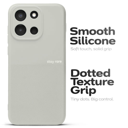 Matte Grip Silicone Case With Camera Protection & Microfiber Lining For OnePlus Nord 6 5G