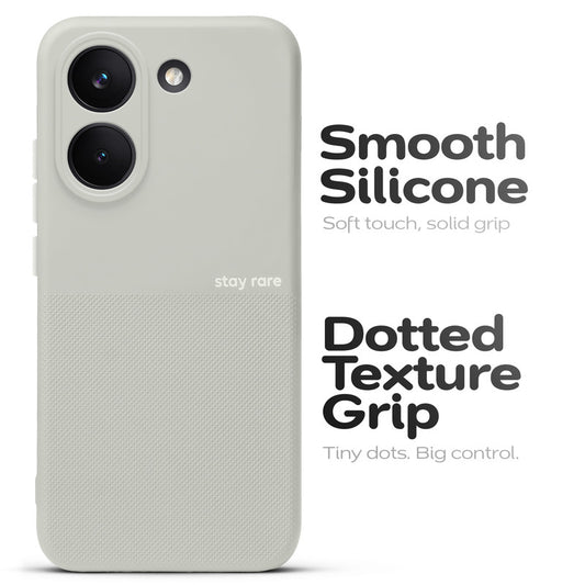 Matte Grip Silicone Case With Camera Protection & Microfiber Lining For Poco X8 Pro 5G
