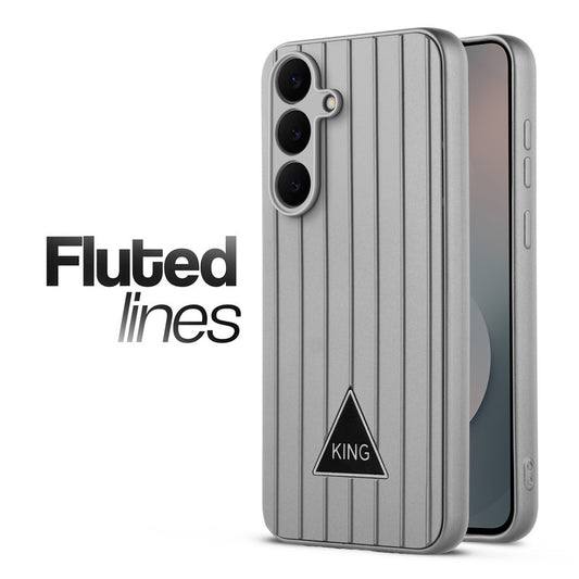 Glossy Matte Line Texture Back Cover for Samsung S25 FE 5G