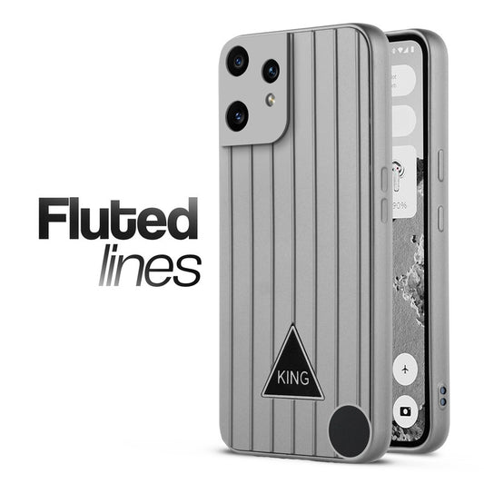 Glossy Matte Line Texture Back Cover for CMF Nothing Phone 2 Pro