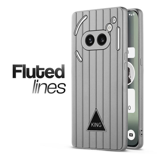 Glossy Matte Line Texture Back Cover for Nothing Phone 2A